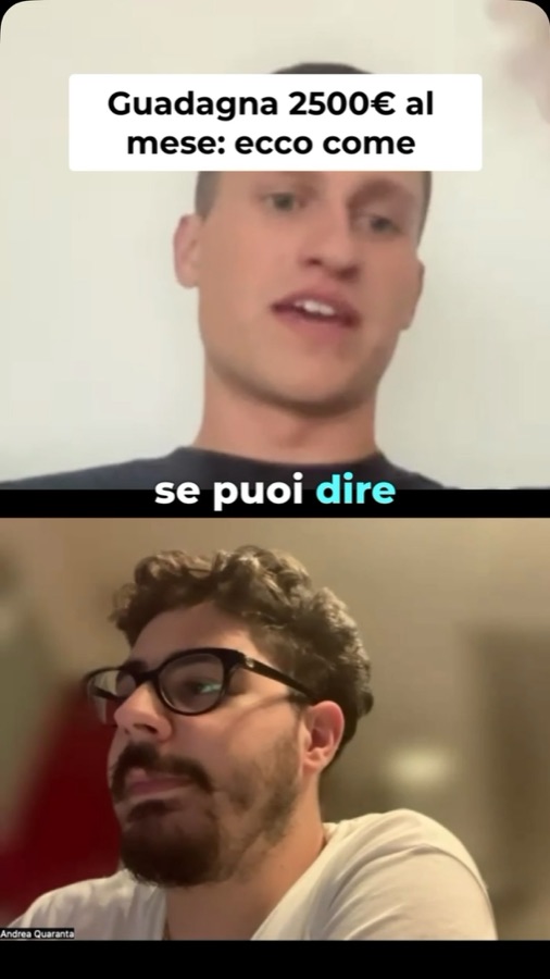 Videotestimonianza di Andrea